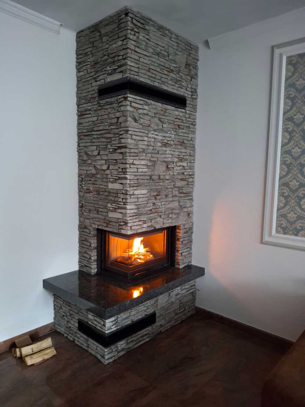 egyedi kandalló készítés